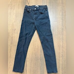 Agolde Toni Mid Rise Straight Leg Jeans Cut # 53213-Size 25-Black